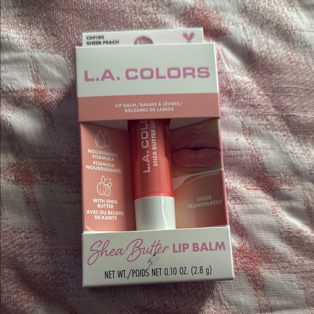 L.A. Colors Shea Butter Lip Balm - Sheer Peach